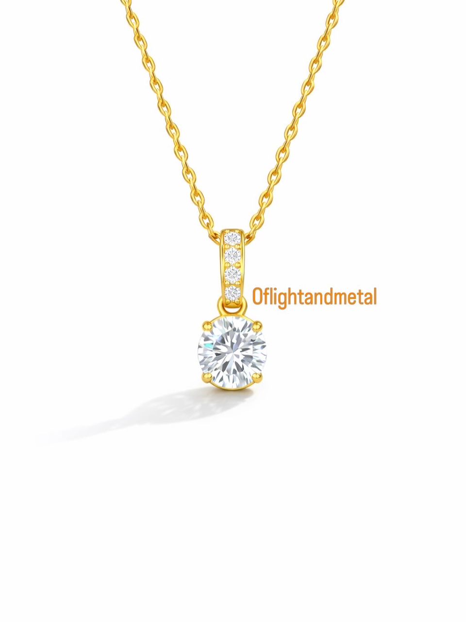 LUNA ZAIN STAINLESS STEEL NECKLACE