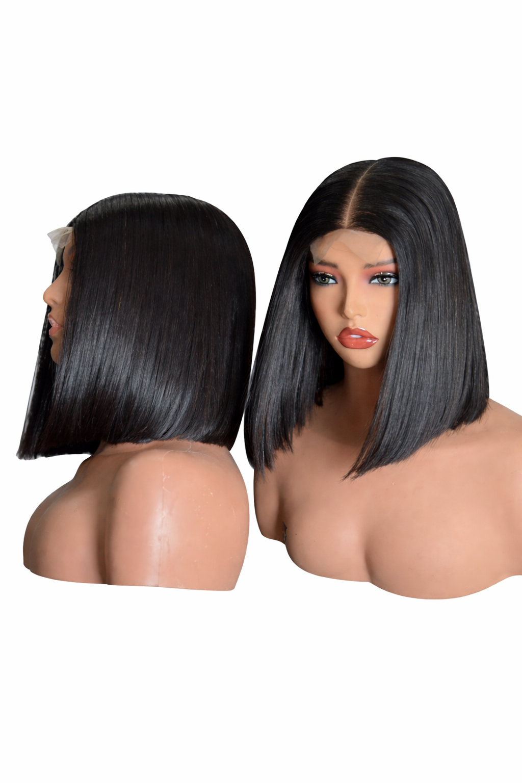 10 inches Bone straight hair