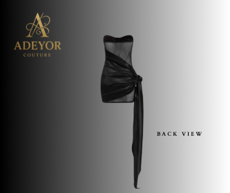 Midnight Muse Draped Corset Dress